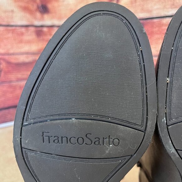 Franco Sarto Hyla Leather Grey Ankle Booties - Picture 9 of 14